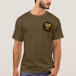 Menorah Flame T-Shirt<br><div class="desc">A digital rendering of the Jewish seven-branched menorah (Hebrew: מְנוֹרָה). The seven-branched menorah, used in the portable sanctuary set up by Moses in the wilderness and later in the Temple in Jerusalem, has been a symbol of Judaism since ancient times and is the emblem on the coat of arms of...</div>
