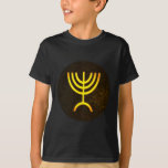 Menorah Flame T-Shirt<br><div class="desc">A digital rendering of the Jewish seven-branched menorah (Hebrew: מְנוֹרָה‎). The seven-branched menorah, used in the portable sanctuary set up by Moses in the wilderness and later in the Temple in Jerusalem, has been a symbol of Judaism since ancient times and is the emblem on the coat of arms of...</div>