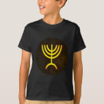 Menorah Flame T-Shirt<br><div class="desc">A digital rendering of the Jewish seven-branched menorah (Hebrew: מְנוֹרָה). The seven-branched menorah, used in the portable sanctuary set up by Moses in the wilderness and later in the Temple in Jerusalem, has been a symbol of Judaism since ancient times and is the emblem on the coat of arms of...</div>