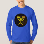 Menorah Flame T-Shirt<br><div class="desc">A digital rendering of the Jewish seven-branched menorah (Hebrew: מְנוֹרָה). The seven-branched menorah, used in the portable sanctuary set up by Moses in the wilderness and later in the Temple in Jerusalem, has been a symbol of Judaism since ancient times and is the emblem on the coat of arms of...</div>