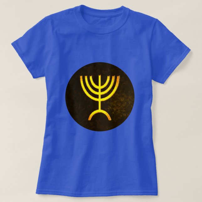 Menorah Flame T-Shirt (Design Front)