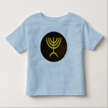 Menorah Flame Toddler T-Shirt<br><div class="desc">A digital rendering of the Jewish seven-branched menorah (Hebrew: מְנוֹרָה‎). The seven-branched menorah, used in the portable sanctuary set up by Moses in the wilderness and later in the Temple in Jerusalem, has been a symbol of Judaism since ancient times and is the emblem on the coat of arms of...</div>