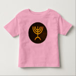 Menorah Flame Toddler T-Shirt<br><div class="desc">A digital rendering of the Jewish seven-branched menorah (Hebrew: מְנוֹרָה‎). The seven-branched menorah, used in the portable sanctuary set up by Moses in the wilderness and later in the Temple in Jerusalem, has been a symbol of Judaism since ancient times and is the emblem on the coat of arms of...</div>