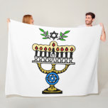 MENORAH FLEECE BLANKET<br><div class="desc">GREAT GIFT</div>