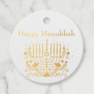 Menorah Hannukah  Favour Tags