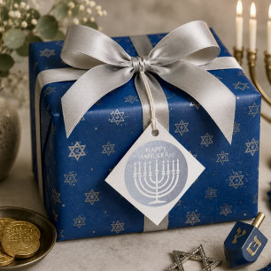 Menorah Hannukah Favour Tags