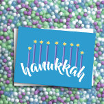 Menorah Hanukkah Candles Star of David Blue<br><div class="desc">Holiday themed items designed by Umua. Printed and shipped by Zazzle or their affiliates.</div>