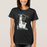 Menorah Hanukkah Llama Cute Alpaca Chanukah Holida T-Shirt<br><div class="desc">Menorah Hanukkah Llama Cute Alpaca Chanukah Holiday Season</div>