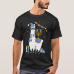 Menorah Hanukkah Llama Cute Alpaca Chanukah Holida T-Shirt<br><div class="desc">Menorah Hanukkah Llama Cute Alpaca Chanukah Holiday Season</div>
