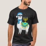 Menorah Hanukkah Llama Cute Alpaca Chanukah T-Shirt<br><div class="desc">Menorah Hanukkah Llama Cute Alpaca Chanukah</div>