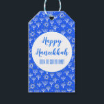 Menorah Hanukkah Star of David CUSTOM  Holiday Gift Tags<br><div class="desc">Hope you like this holiday design. Add your own text to the front or back. Check my shop for more matching items like stickers,  mugs,  cards,  wrapping paper as well as other holiday patterns. Thanks for shopping with me! if you'd like something custom let me know!</div>