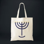 Menorah Icon Tote Bag<br><div class="desc">Menorah is made of the letters: Menorah: Mem, Nun, Resh, Hey Mem - Chaos Mighty Blood Nun - Continue Heir Son Resh - First Top Beginning Hey - Look Reveal Breath Exo 25:31 And thou shalt make a candlestick of pure gold: of beaten work shall the candlestick be made: his shaft,...</div>