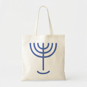 Menorah Icon Tote Bag