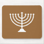 Menorah Mouse Mat<br><div class="desc">This Menorah can be changed to any Zazzle colour you want and the background too.</div>
