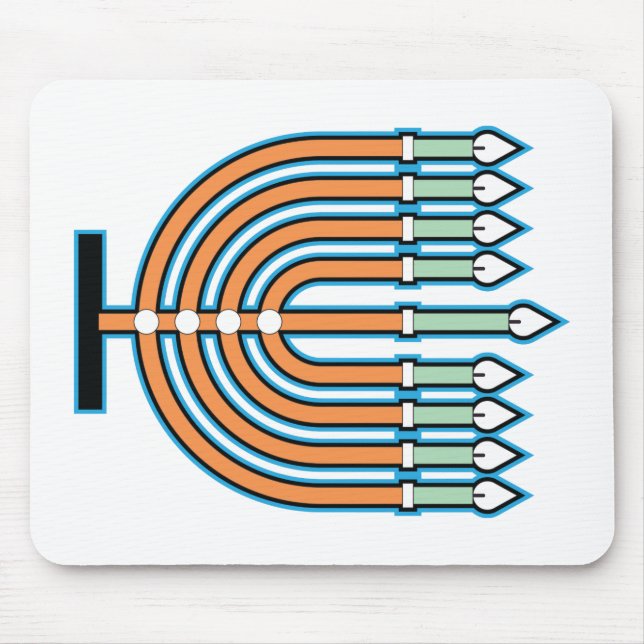 Menorah Mouse Mat (Front)