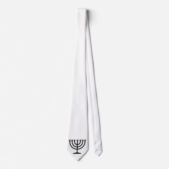 Menorah Neck Tie (Front)