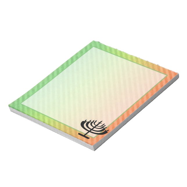 Menorah Notepad (Rotated)