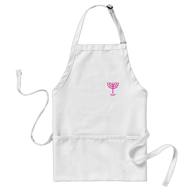 Menorah Pink Standard Apron (Front)