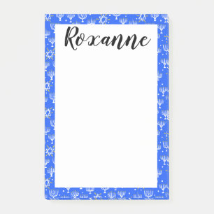 Menorah Star of David Hanukkah CUSTOMIZED Notepad