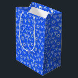 Menorah Star of David Hanukkah Pattern Blue Medium Gift Bag<br><div class="desc">Check my shop for more colours and designs or let me know if you'd like something custom. Thanks for shopping with me!</div>