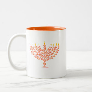 Menorah Two-Tone Coffee Mug