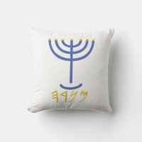 Menorah White Gold Blue