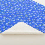 Menorahs Stars Hannukah Cute Holiday Pattern Sherpa Blanket<br><div class="desc">Decorate your home with this hand drawn pattern blanket. Makes a great holiday,  housewarming,  birthday or wedding gift! You can customise it and add text too. Check my shop for lots more colours and patterns!</div>