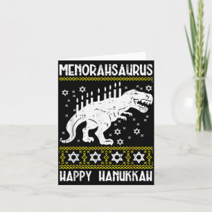 Menorahsaurus Happy Hanukkah Dino Chanukah Toddler Card