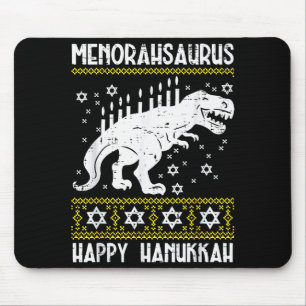 Menorahsaurus Happy Hanukkah Dino Chanukah Toddler Mouse Mat