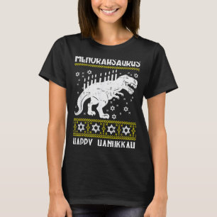 Menorahsaurus Happy Hanukkah Dino Chanukah Toddler T-Shirt