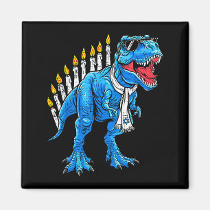Menorasaurus Hanukkah T Rex Dinosaur Dino Chanukah Magnet