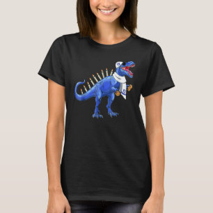 Menorasaurus Rex Rex Dinosaur Hanukkah Mens Women T-Shirt