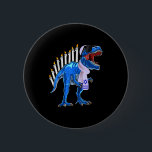 Menorasaurus Rex Shirt T Rex Dinosaur Hanukkah Gif 6 Cm Round Badge<br><div class="desc">Menorasaurus Rex Shirt T Rex Dinosaur Hanukkah Gift For Boys</div>