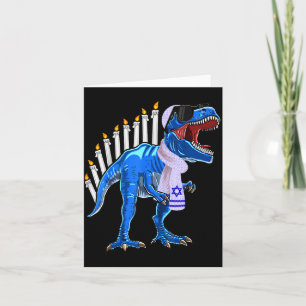 Menorasaurus Rex Shirt T Rex Dinosaur Hanukkah Gif Card