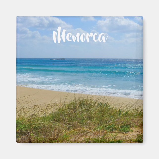 Menorca Beach and Dunes Souvenir Magnet (Front)