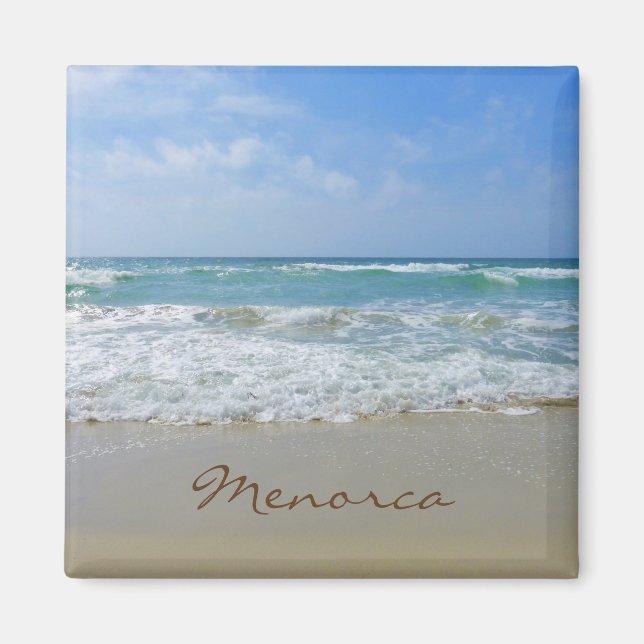 Menorca Beach and Sea Souvenir Magnet (Front)