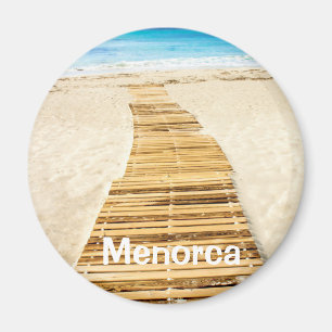 Menorca Boardwalk to the Sea Souvenir Magnet