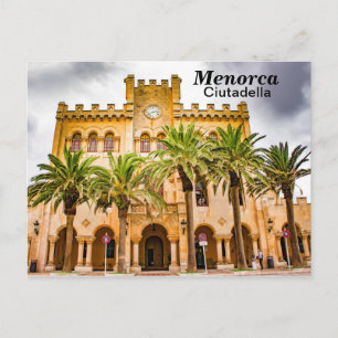 Menorca Ciutadella Town Hall Postcard