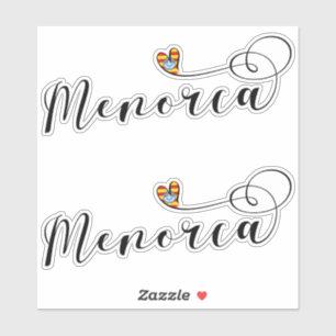 Menorca Flag Heart, Balearic Islands