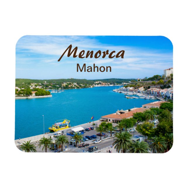 Menorca Port of Mahon Souvenir Magnet (Horizontal)