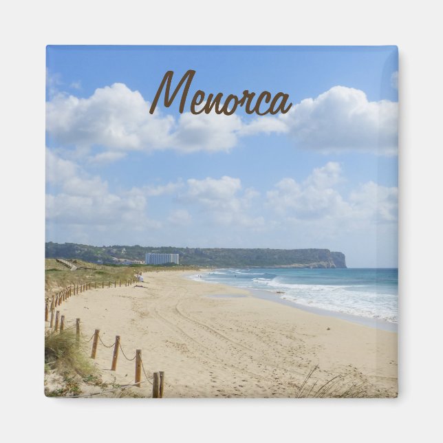 Menorca Son Bou Beach Souvenir Magnet (Front)