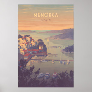 Menorca Spain Travel Poster
