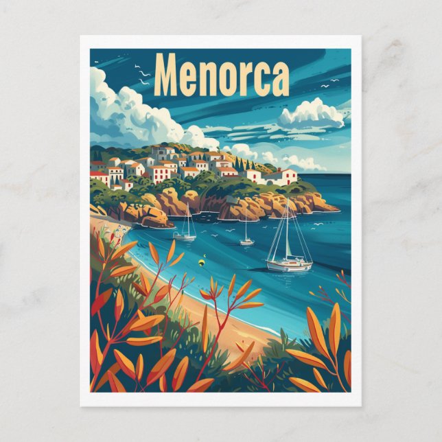 Menorca Vintage Postcard (Front)