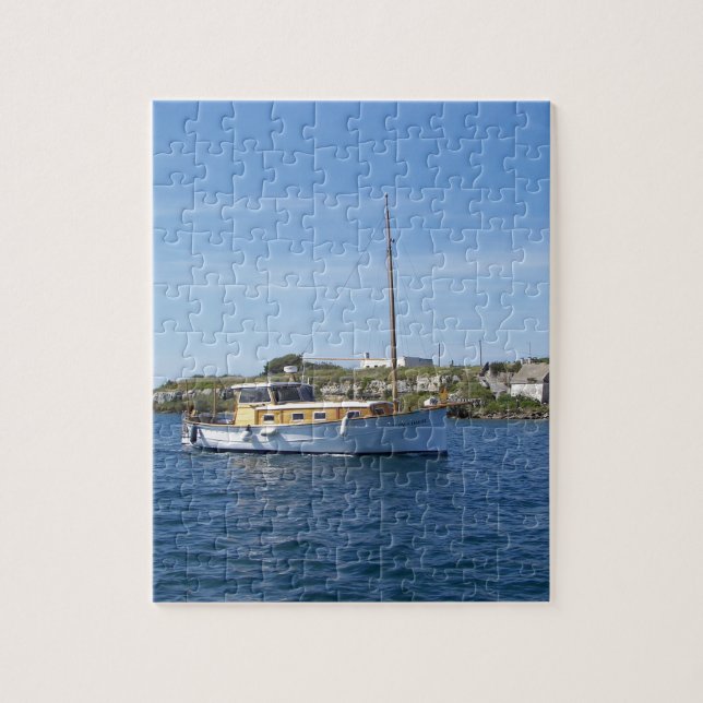 Menorcan Motor Boat Jigsaw Puzzle (Vertical)