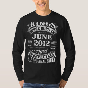 Mens 10th Birthday Gift For Kings Born In June 201 T-Shirt