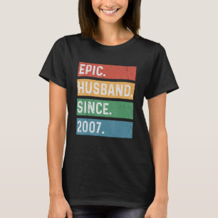 Mens 16 Year 16th Wedding Anniversary - Epic Husba T-Shirt
