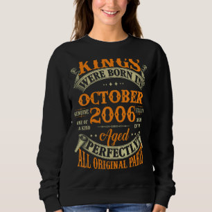 Mens 16th Birthday Kings Born In October 2006 16 Sweatshirt