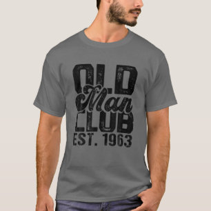Mens 1963 Birthday Party - Old Man Club Est. 1963 T-Shirt