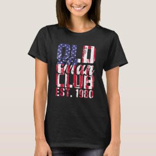 Mens 1980 Birthday Party Old Man Club Est 1980 R T-Shirt