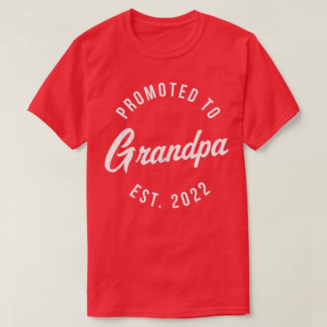 Mens 1st Time Grandpa EST 2022 New First Grandpa 2 T-Shirt (Design Front)